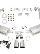 Soul Performance Valved Exhaust System Slash Cut Single Wall Tips Titanium Porsche 987.2 Cayman | Boxster 2009-2012                                     - POR.9872.VES.SLTT - Image 3