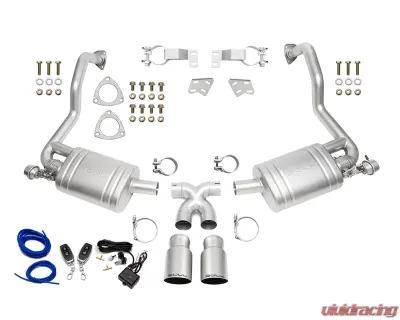 Soul Performance Valved Exhaust System Slash Cut Single Wall Tips Titanium Porsche 987.2 Cayman | Boxster 2009-2012 - POR.9872.VES.SLTT