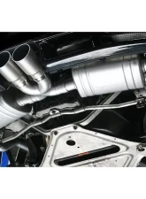 Soul Performance Valved Exhaust System Slash Cut Single Wall Tips Titanium Porsche 987.2 Cayman | Boxster 2009-2012                                     - POR.9872.VES.SLTT - Image 5