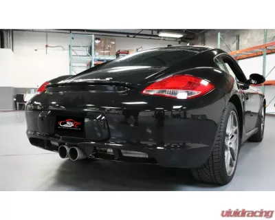 Soul Performance Valved Exhaust System Slash Cut Single Wall Tips Titanium Porsche 987.2 Cayman | Boxster 2009-2012 - POR.9872.VES.SLTT