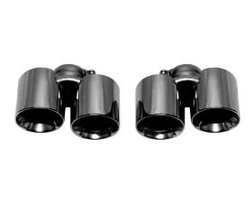 Soul Performance Bolt On Exhaust Tips Black Chrome Porsche 991.1 Carrera 2012-2016