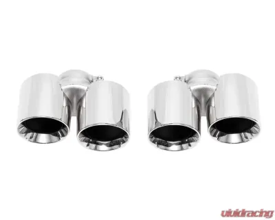 Soul Performance Bolt On Exhaust Tips Polished Chrome Porsche 991.1 Carrera 2012-2016 - POR.991B.POL