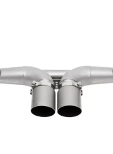 Soul Performance Center Muffler Bypass Exhaust 4" Slash Cut Single Wall Tips Signature Satin Porsche 991.1 | 991.2 GT3 2014+                                     - POR.991GT3.CMB.SLT - Image 5