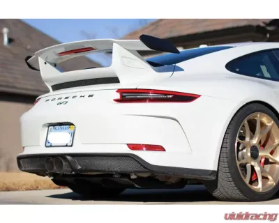 Soul Performance Center Muffler Bypass Exhaust 4" Slash Cut Single Wall Tips Signature Satin Porsche 991.1 | 991.2 GT3 2014+ - POR.991GT3.CMB.SLT