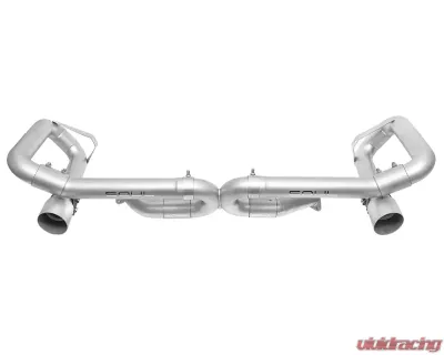 Soul Performance Resonated Competition Muffler Bypass Exhaust w/Bischoff Flange OBD2 Brushed Tips Porsche 993 Carrera 1994-1998 - POR.993.B2.MBCBPR.BR