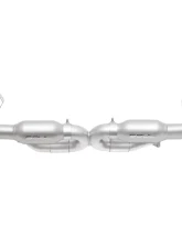 Soul Performance Resonated Competition Muffler Bypass Exhaust w/Bischoff Flange OBD2 Brushed Tips Porsche 993 Carrera 1994-1998                                     - POR.993.B2.MBCBPR.BR - Image 2