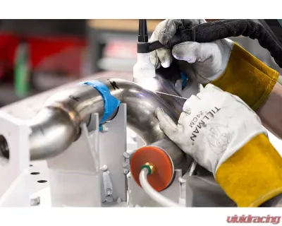 Soul Performance Resonated Competition Muffler Bypass Exhaust w/Bischoff Flange OBD2 Brushed Tips Porsche 993 Carrera 1994-1998 - POR.993.B2.MBCBPR.BR
