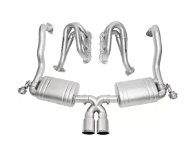 Soul Performance Competition Package Slash Cut Single Wall Tips Titanium Porsche 981 GT4 | Spyder 2015-2016