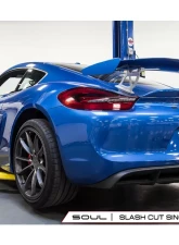 Soul Performance Performance Exhaust System Slash Cut Single Wall Tips Titanium Porsche 981 GT4 | Spyder 2015-2016                                     - POR.GT4.ESX.SLTT - Image 6