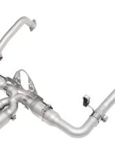 Soul Performance Race Exhaust System Manual Trans Slash Cut Single Wall Tips Brushed Porsche 981 GT4 | Spyder 2015-2016                                     - POR.GT4M.RER.SLTBR - Image 2