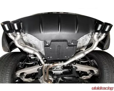 Soul Performance Resonated Muffler Bypass Exhaust 4" Dual Wall Slash Cut Tips Brushed Porsche Macan 2.0T 2016-2018 - POR.MAC2.MB.SLT.BR