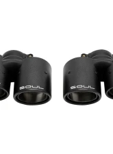 Soul Performance Bolt On Exhaust Tips Porsche 991.1 Carrera Base w/o PSE 2012-2016                                     - POR.991B.CFT - Image 2