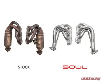 Soul Performance Competition Headers (Race) with O2 Spacers (pair) Porsche 987.2 Cayman |  Boxster 2009-2012 - POR.9872.COHO2