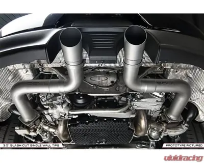 Soul Performance Trackback Turbo Back Exhaust System with HJS HD 200 Cell Catalytic Converters 4" Satin Black Double Wall Tips Porsche 991.2 Carrera with PSE 2017-2024 - POR.9912PSE.CTBE.DWT4B