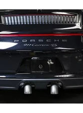 Soul Performance Trackback Turbo Back Exhaust System with HJS HD 200 Cell Catalytic Converters 4" Satin Black Double Wall Tips Porsche 991.2 Carrera with PSE 2017-2024                                     - POR.9912PSE.CTBE.DWT4B - Image 5