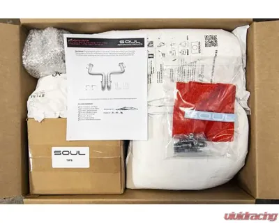 Soul Performance Trackback Turbo Back Exhaust System with HJS HD 200 Cell Catalytic Converters 4" Satin Black Double Wall Tips Porsche 991.2 Carrera with PSE 2017-2024 - POR.9912PSE.CTBE.DWT4B