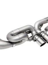 Soul Performance Exhaust System 4" Straight Cut Single Wall Tips (Brushed) Porsche 922 GT3 2022+                                     - POR.992GT3.ESX.SWT4BR - Image 6