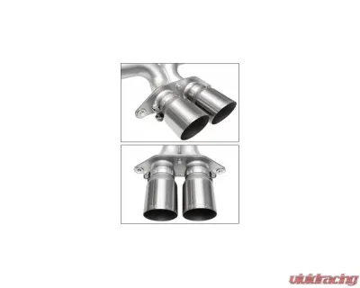 Soul Performance Exhaust System 4" Straight Cut Single Wall Tips (Brushed) Porsche 922 GT3 2022+ - POR.992GT3.ESX.SWT4BR