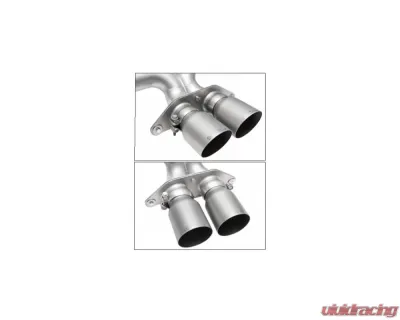 Soul Performance Exhaust System 4" Straight Cut Single Wall Tips (Signature Satin) Porsche 922 GT3 2022+ - POR.992GT3.ESX.SWT4