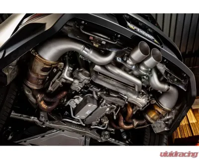 Soul Performance Exhaust System 4" Straight Cut Single Wall Tips (Signature Satin) Porsche 922 GT3 2022+ - POR.992GT3.ESX.SWT4