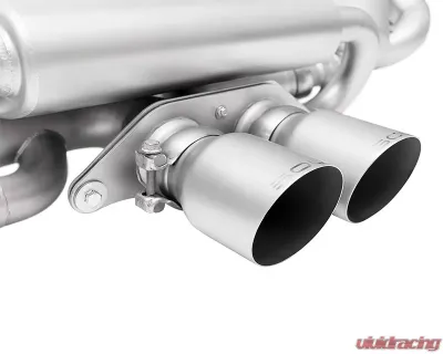 Soul Performance 4" Cut Single Wall Tip Satin Black Soul Valved Exhaust Package w/ Catted HJS HD 200 Cell Catalytic Converters Porsche 992 GT3 2022+ - POR.992GT3.VPKGS.SLT4B