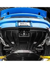 Soul Performance 4" Cut Single Wall Tip Satin Black Soul Valved Exhaust Package w/ Catted HJS HD 200 Cell Catalytic Converters Porsche 992 GT3 2022+                                     - POR.992GT3.VPKGS.SLT4B - Image 7