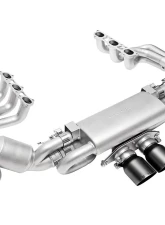 Soul Performance 4" Cut Single Wall Tip Satin Black Soul Valved Exhaust Package w/ Catted HJS HD 200 Cell Catalytic Converters Porsche 992 GT3 2022+                                     - POR.992GT3.VPKGS.SLT4B - Image 7