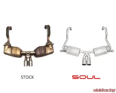 Soul Valved Exhaust w/ Black Chrome Double Wall Tips Porsche 987.2 Cayman / Boxster 2009-2012 - POR.9872.VES.BC