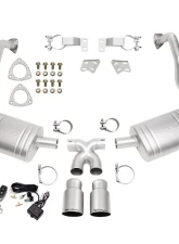 Soul Valved Exhaust w/ Black Chrome Double Wall Tips Porsche 987.2 Cayman / Boxster 2009-2012                                     - POR.9872.VES.BC - Image 4