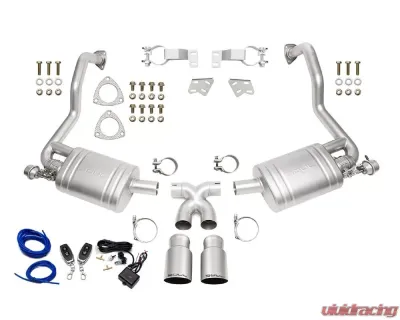 Soul Valved Exhaust w/ Black Chrome Double Wall Tips Porsche 987.2 Cayman / Boxster 2009-2012 - POR.9872.VES.BC