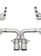 Soul Catted Exhaust System w/ 4" Straight Cut Single Satin Tips Porsche 992 GT3 2022+                                     - POR.992GT3.RES.SWT4 - Image 3
