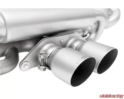 Soul Catted Valved Exhaust Package w/ 4" Slash Cut Sig. Satin Tips Porsche 992 GT3 2022+ - POR.992GT3.VPKGS.SLT4