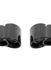 Soul Performance X-50 Style Bolt-On Tips Black Chrome Porsche 996 Turbo 2000-2005                                     - POR.996T.X50B - Image 2