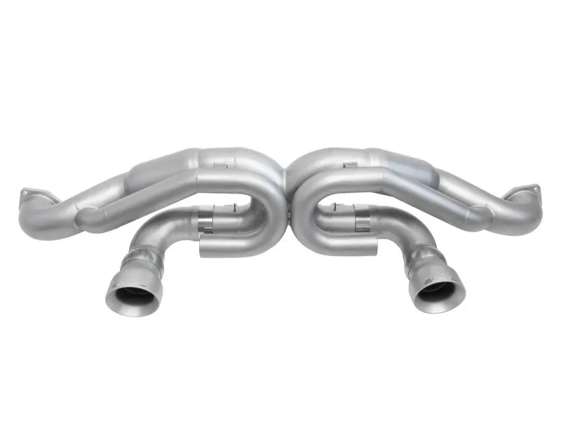 Soul Performance Signature Satin Slash Cut Tips Non-Resonated Race Exhaust Porsche 718 GT4 RS 2017+ - POR.718GT4RS.RE.DWSL