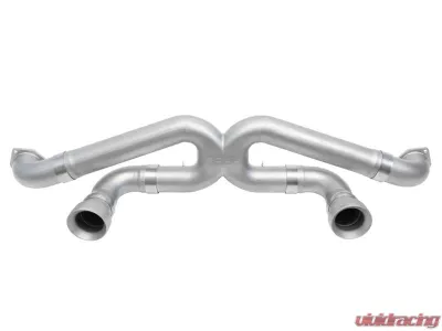 Soul Performance Satin Black Straight Cut Tips Non-Resonated Race Exhaust Porsche 718 GT4 RS 2017+ - POR.718GT4RS.RE.DWST.MB