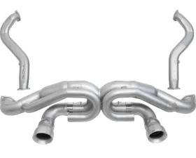 Soul Performance Jet-Hot Matte Black Slash Cut Tips Non-Resonated Race Exhaust Package Porsche 718 GT4 RS 2017+