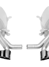 Soul Performance Black Chrome Tips X-50 Style Tips Sport Side Mufflers Porsche 996 Carrera 2001-2004                                     - POR.996.SM.BC - Image 2