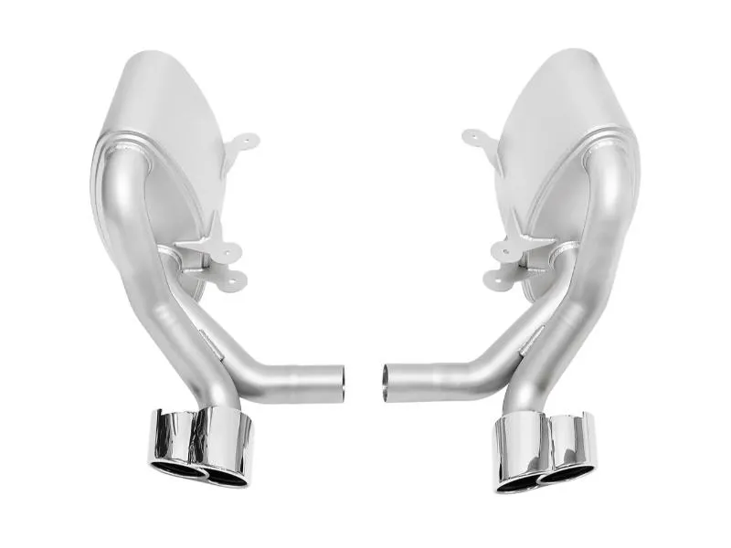 Soul Performance Polished Chrome X-50 Style Tips Sport Side Mufflers Porsche 996 Carrera 2001-2004 - POR.996.SM.POL