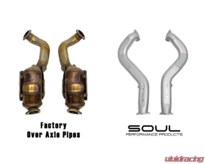 Soul Performance Competition Over Axle Pipes w/ Jet-Hot Coating Porsche 718 GT4 RS / Spyder RS 2017-2024 - POR.718GT4RS.OP.JH