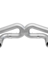 Soul Performance Satin Black Straight Cut Tips Resonated Race Exhaust Porsche 718 GT4 RS 2017+                                     - POR.718GT4RS.RER.DWST.MB - Image 6