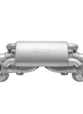 Soul Performance Signature Satin Slash Cut Tips Valved Exhaust Porsche 718 GT4 RS 2017+                                     - POR.718GT4RS.VES.DWSL - Image 2