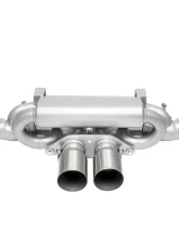 Soul Performance 4inch Straight Cut Single Wall Tips Brushed Finish Valved Exhaust System Porsche 992 GT3 2022+                                     - POR.992GT3.VES.SWT4BR - Image 8