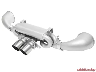 Soul Performance 4inch Straight Cut Single Wall Tips Brushed Finish Valved Exhaust System Porsche 992 GT3 2022+ - POR.992GT3.VES.SWT4BR