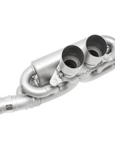 Soul Performance 4inch Straight Cut Single Wall Tips Brushed Finish Valved Exhaust System Porsche 992 GT3 2022+                                     - POR.992GT3.VES.SWT4BR - Image 4