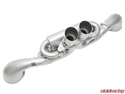 Soul Performance 4inch Straight Cut Single Wall Tips Brushed Finish Valved Exhaust System Porsche 992 GT3 2022+ - POR.992GT3.VES.SWT4BR