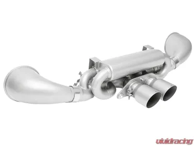 Soul Performance 4inch Straight Cut Single Wall Tips Brushed Finish Valved Exhaust System Porsche 992 GT3 2022+ - POR.992GT3.VES.SWT4BR