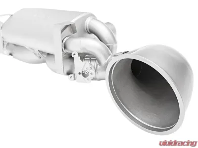 Soul Performance 4inch Straight Cut Single Wall Tips Brushed Finish Valved Exhaust System Porsche 992 GT3 2022+ - POR.992GT3.VES.SWT4BR