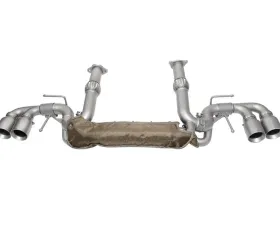 Soul Performance 4inch Brushed Dual Wall Slash Cut Tips Valved Exhaust System Chevrolet C8 Corvette Non-NPP 2023+