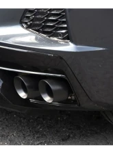 Soul Performance 4inch Jet-Hot Ceramic Matte Black Dual Wall Straight Cut Tips Valved Exhaust System Chevrolet C8 Corvette Non-NPP 2023+                                     - CHEV.C8.VESVC.SWT.MB - Image 7