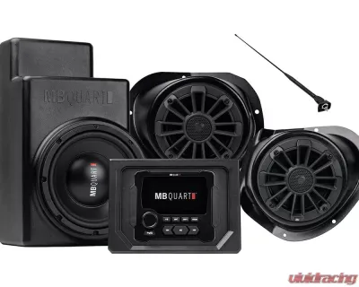 MB Quart Three Speaker 500 Watt Stage 3 Audio System Polaris General 2016+ - MBQG-STG3-1
